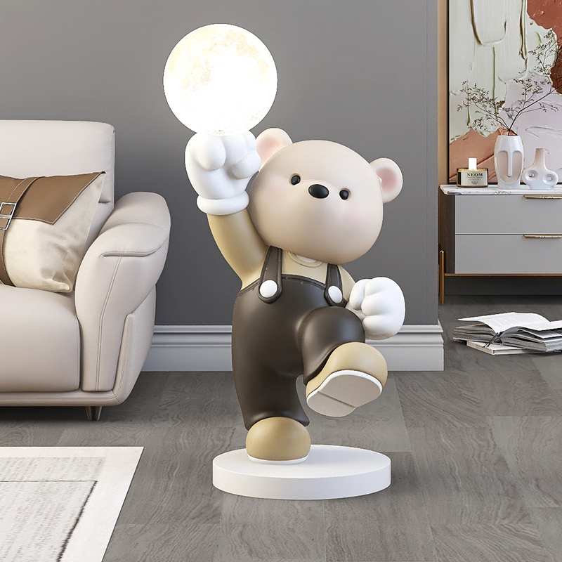 大熊客厅落地摆件家居饰品电视柜沙发旁边轻奢档床头灯乔迁礼物