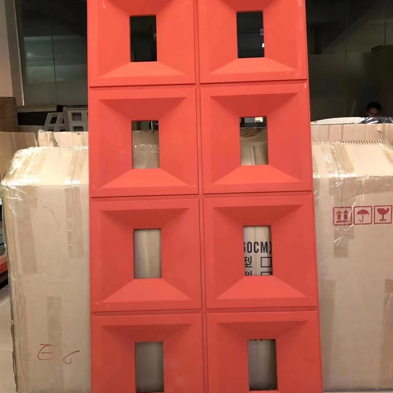 品轻质pu水泥构建九宫格网红空心砖镂空屏风隔断艺术门头装饰文化