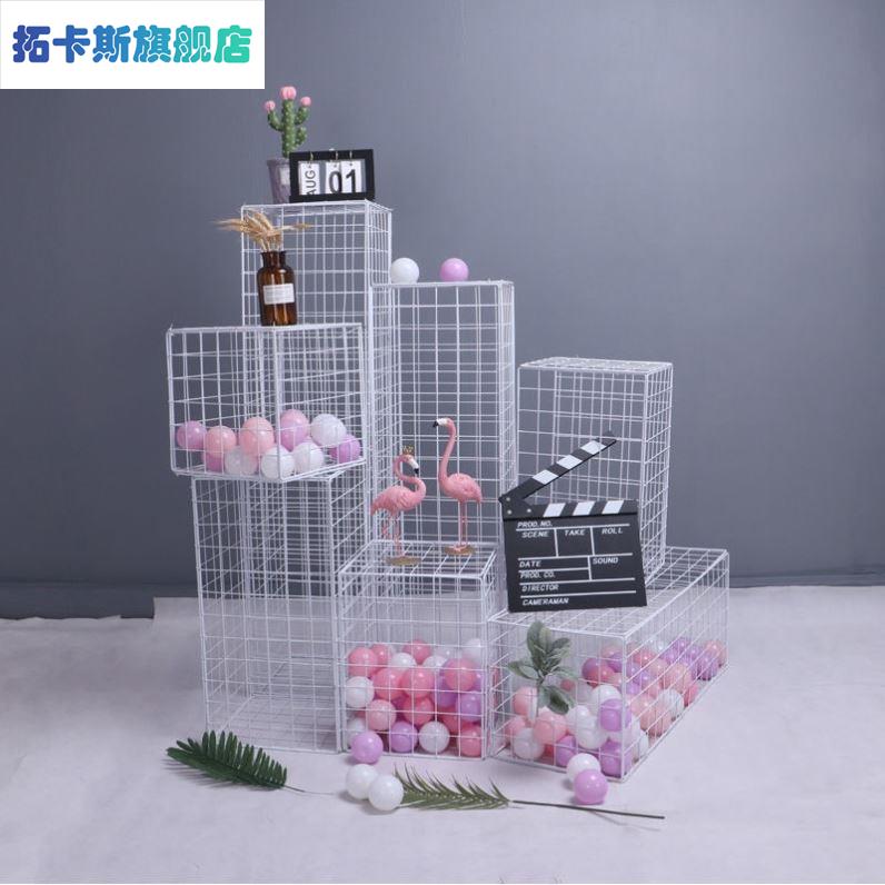 网格网片挂墙置物收纳层架室内超市挂网宠物铁丝防护网栏地摊网格