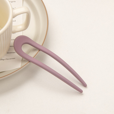 好货Fashion Candy Color Hair Sticks for Women Shell Hair Cli