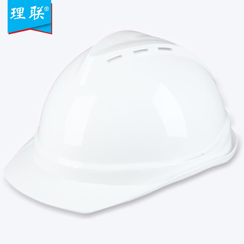 新理联LNTJG78AV型透气孔ABS安全帽配防近电预警器V型安全帽白品