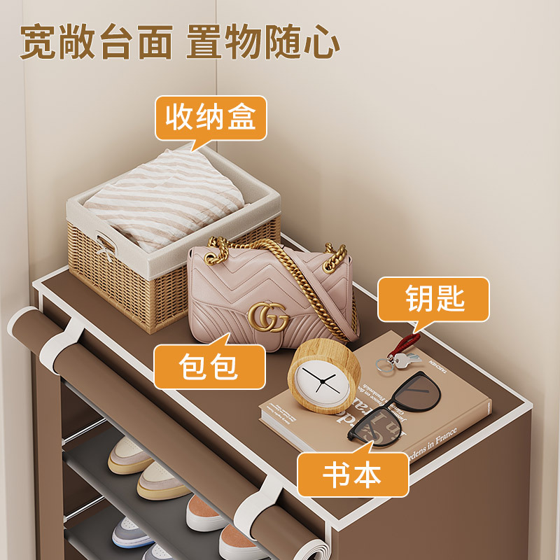 简易鞋架子门口家用经济型多层防尘收纳神器放鞋柜室内省空间鞋盒
