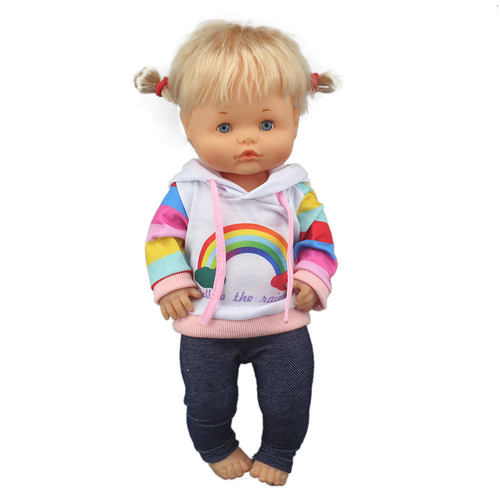 极速Lovely rainbow suit For 42 cm Famosa Nenuco Doll 17 Inch