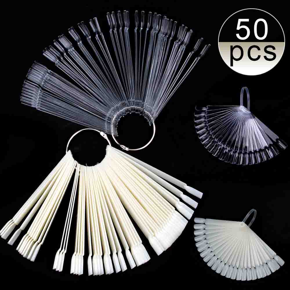 Nagel Display False Nail Fan Clear Nails Tips Nail Swatch St