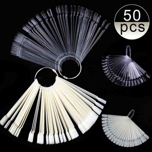Nail Fan Swatch Display Tips False Nails Nagel Clear