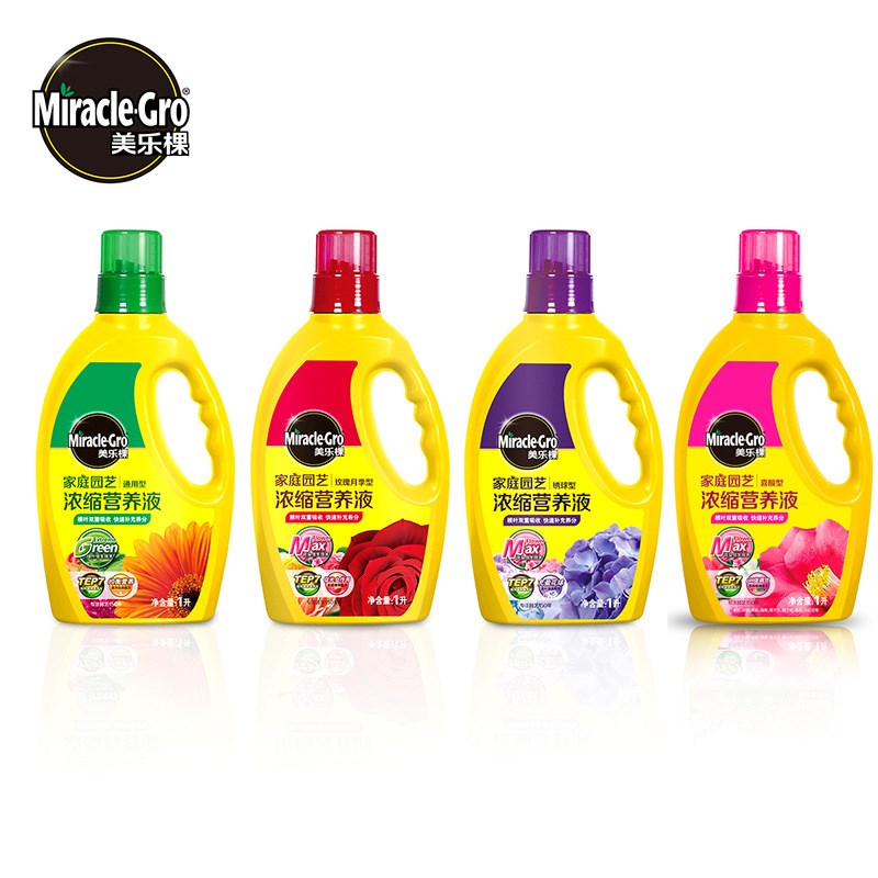 美乐棵营养液植物盆栽通用型1升月季玫瑰绣球喜酸花卉液体花肥