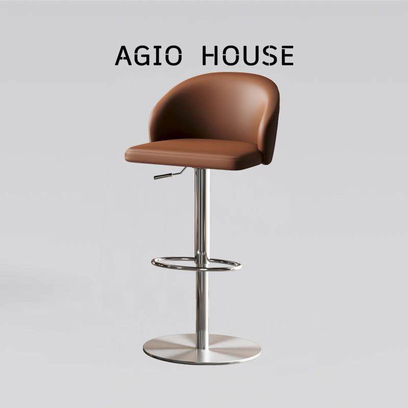 吧台椅轻奢现代简约家用岛台高凳升降旋转不锈钢意式极简前台凳子,住宅家具,家用高脚椅,淘宝优惠券,粉丝福利购,淘宝优惠卷