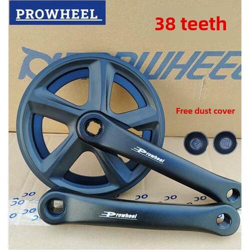 Prowheel自行车浩梦38齿曲柄山地车曲柄38齿折叠自行车铝合金轮毂