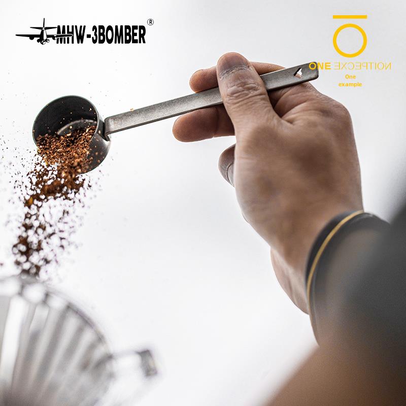 轰炸机Mhw不锈钢计量勺长柄咖啡勺抹茶粉可可粉定量勺8g清坊制造