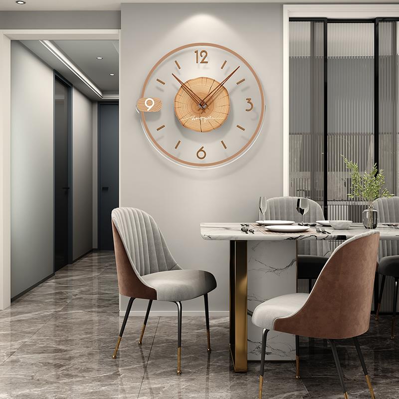 创意钟表挂钟客厅现代简约2024新款时尚装饰家用静音网红时钟挂墙