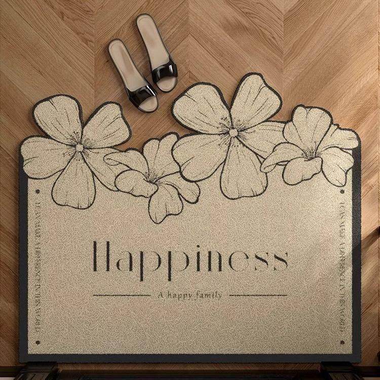 法式轻奢丝圈地垫家用玄关进门入户地垫防滑耐脏易清洗门垫可裁剪,居家布艺,入户地垫,淘宝优惠券,粉丝福利购,淘宝优惠卷