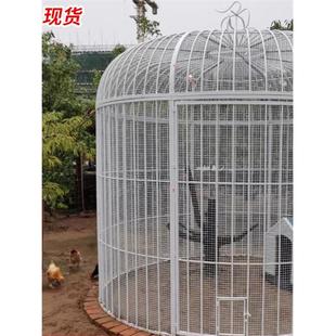 铁特大网鸟笼鹦鹉鸟笼户外大特大巨型鸟笼装饰孔雀鸟笼