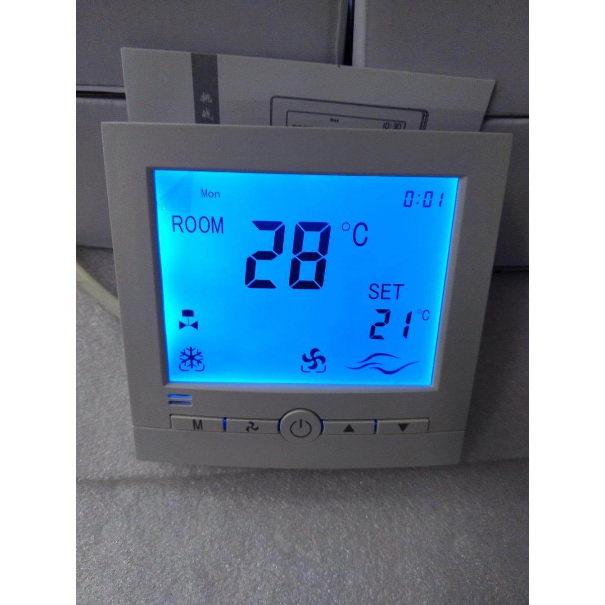 中央空调液晶温控器/控制面板背光/数显温控器程式设计定时/锁键