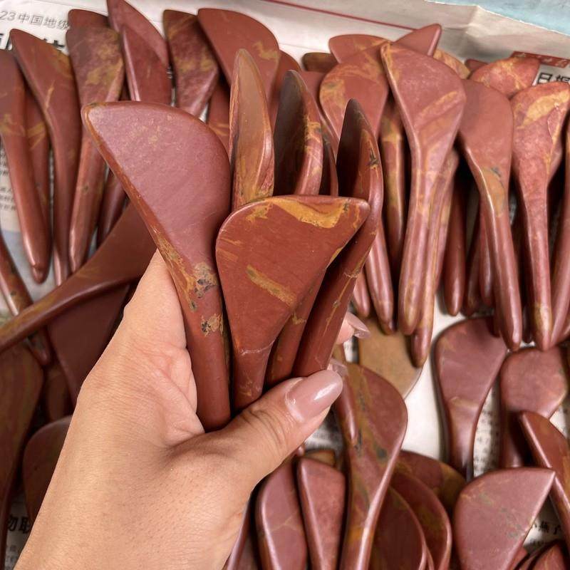 特价泗滨红砭石拨筋棒女美容棒面脸部经络通用眼部专用经络刮痧