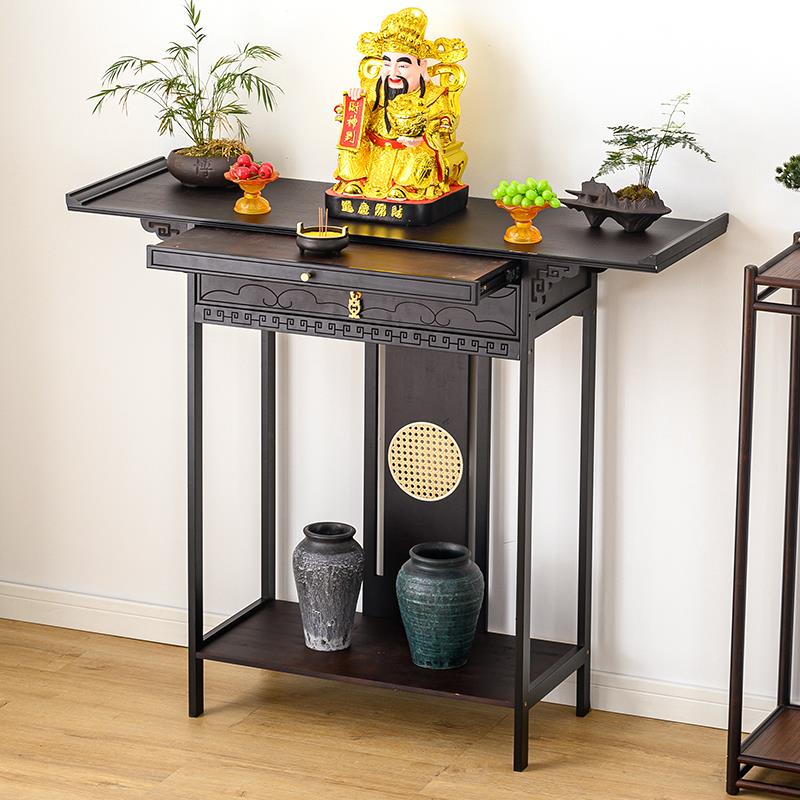 佛龛供桌佛台家用现代风格实木佛桌新中式贡桌简约神台轻奢香案台