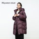 Keywearcloud奇威2025新款 保暖鹅绒外套 羽绒服女冬季 中长装 时尚