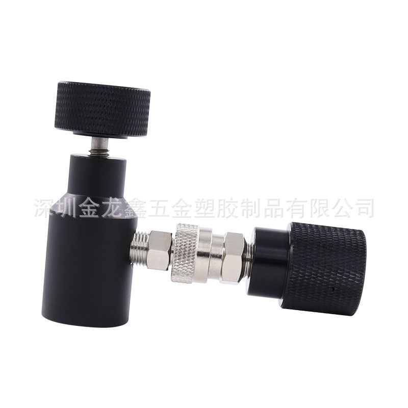跨境sodastream充气头黑色CGA320/W21.8苏打气瓶充气ASA接头CO2