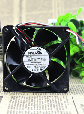 NMB 3110GL-B4W-B89 12V 0.46A 8025 8CM/厘米 机箱机柜 散热风扇