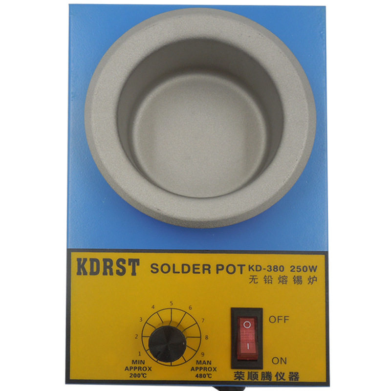 KDRST380熔锡炉 无铅恒温锡炉直径80MM 250W可调温锡炉焊锡炉锡炉