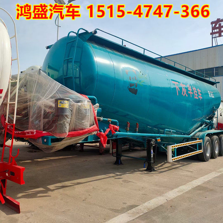 大宁县半挂35方散装水泥罐车 气带式流化床结构