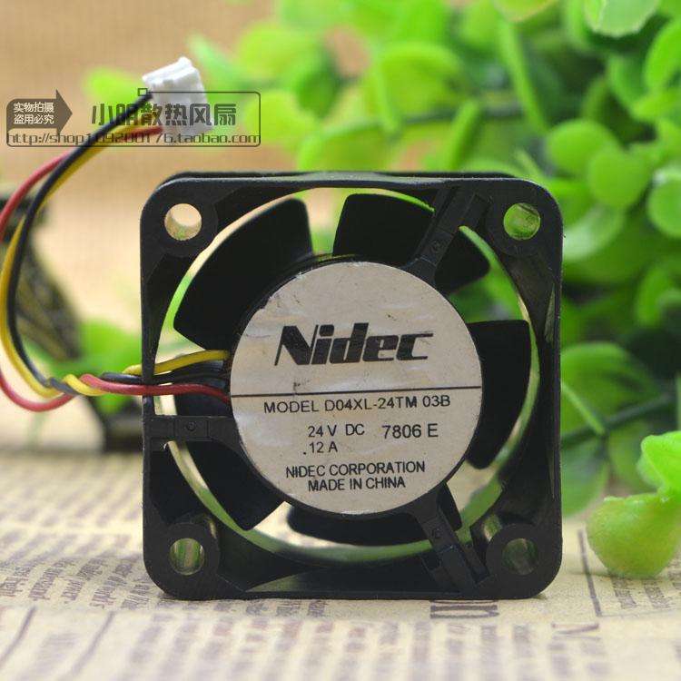 NIDEC D04XL-24TM 03B 4028 24V 0.12A 4CM 变频器 散热风扇