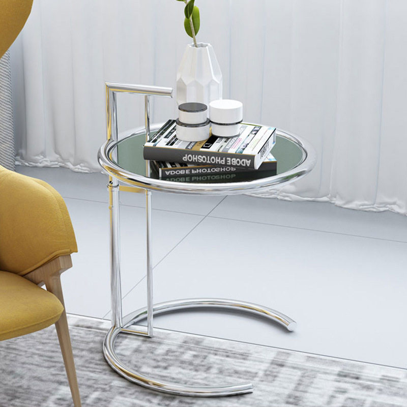升降茶几中古不锈钢玻璃简约现代沙发边几圆桌北欧网红ins角几,电子元器件市场,电线扎带/束线带,淘宝优惠券,粉丝福利购,淘宝优惠卷