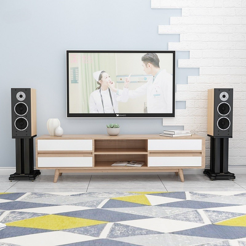 音箱脚架音响支架书架桌面音箱架木质金属铁环绕落地架子