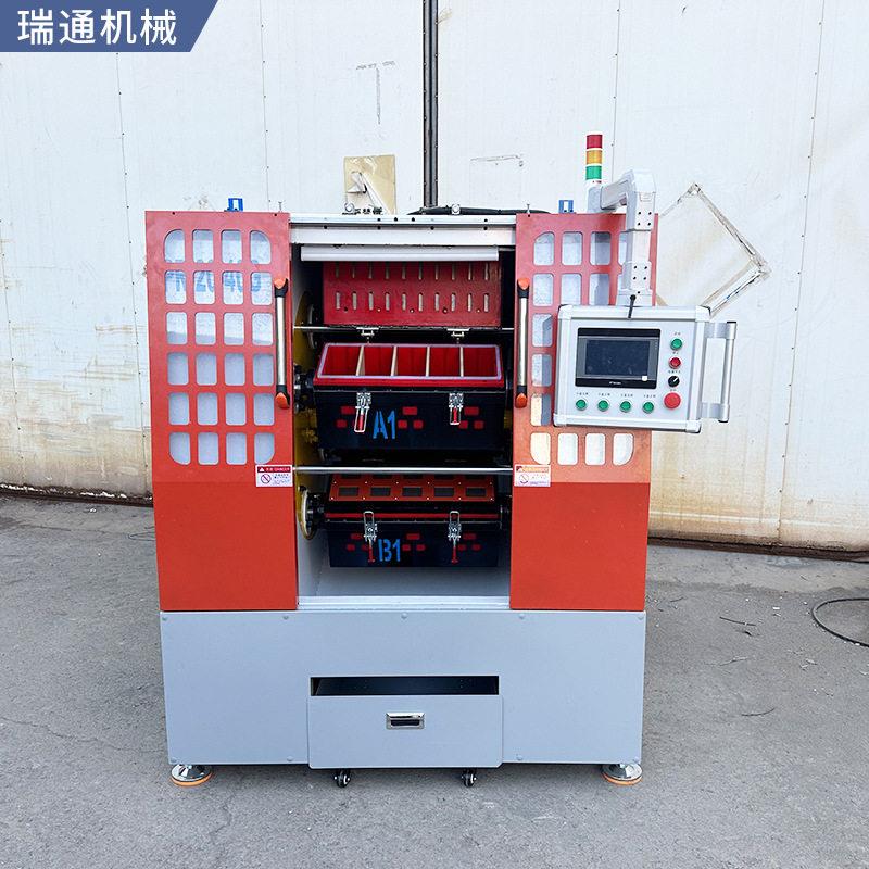 汽车配件厂用干式速溜光机五金件电子元器件去毛刺表面处理设备