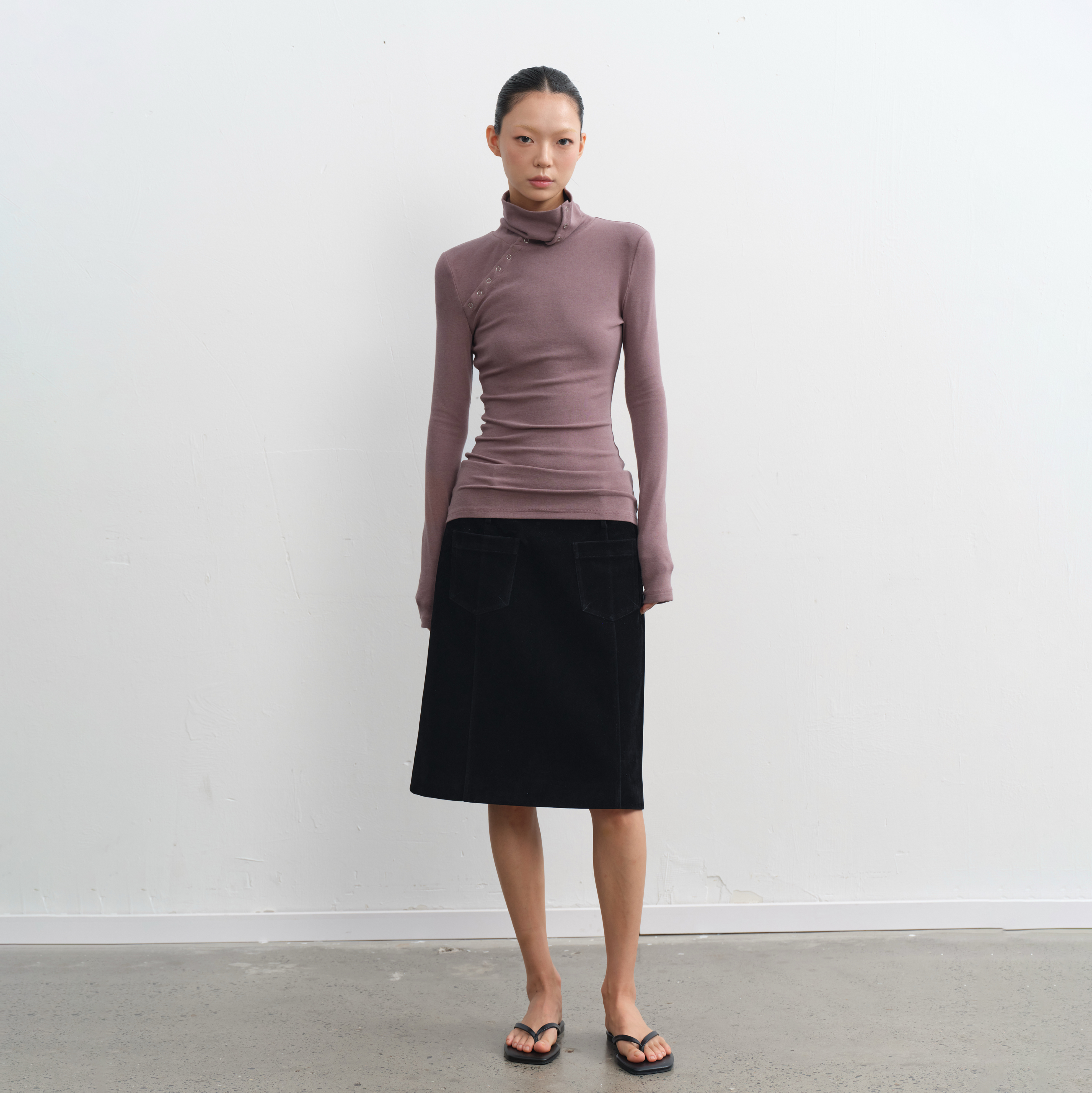 设计感修身长袖T恤女打底衫上衣