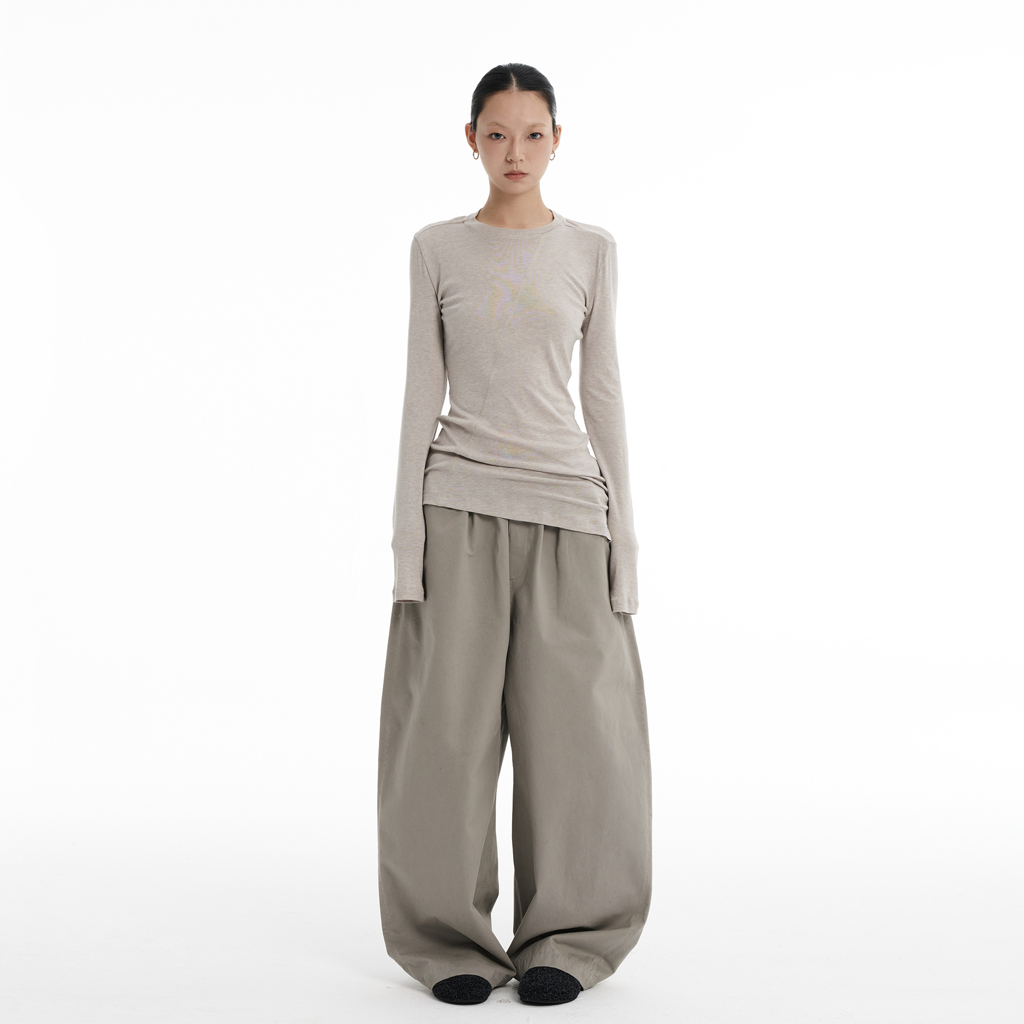 LINY复古风做旧休闲长裤