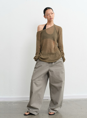 LINY LIBERTY 25SS 复古破洞长袖针织衫上衣女夏新款防晒宽松T恤