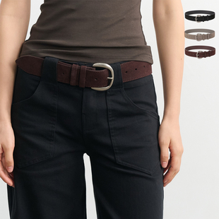 复古风设计感头层牛皮腰带皮带 26SS LINY LIBERTY