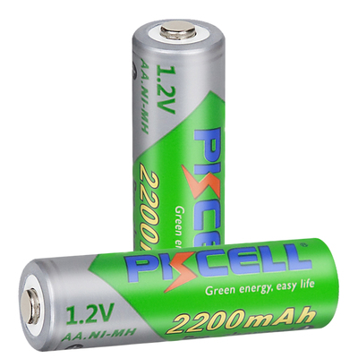 极速2/4Pcs PKCEE 1.2V 2200mAh AA Rechargeable Battery Low Se