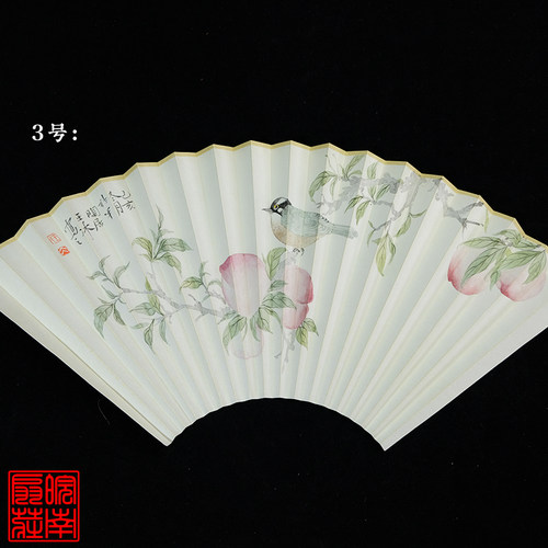 工笔手绘扇面9寸9.5寸18方工笔花鸟鱼虫草手绘扇面之花鸟系列