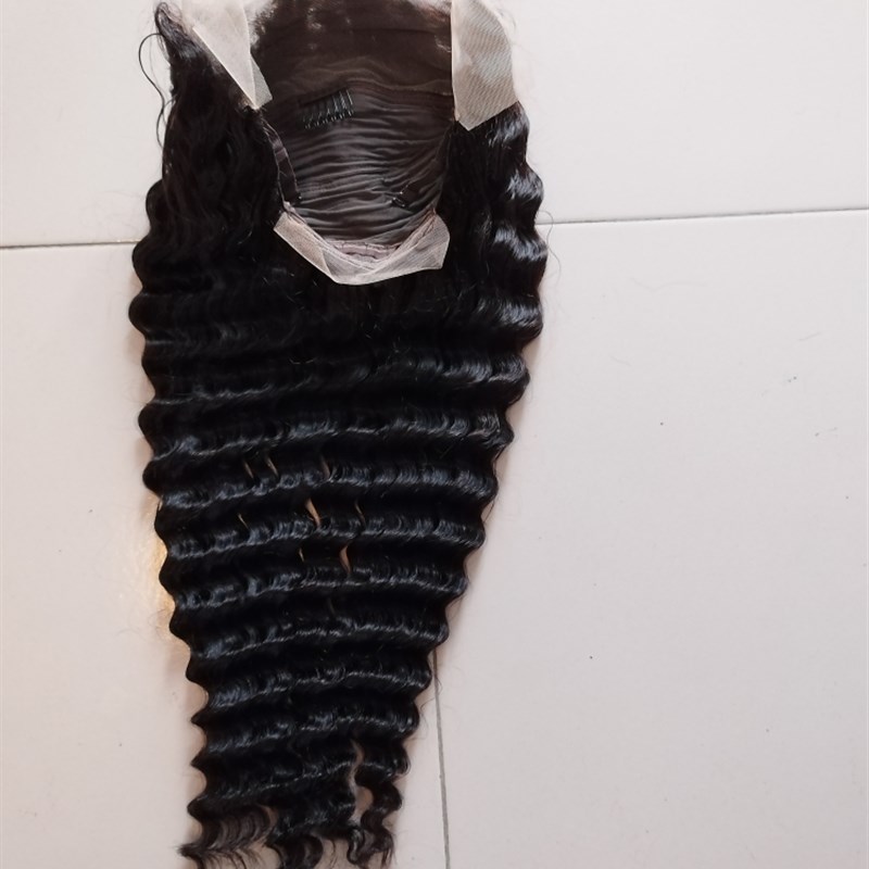 deep wave lace frontal wig human hair 13x4 lace wig forblack