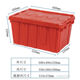 极速加厚塑料周转箱带盖斜插式 物流运输框加厚物料筐生鲜超市配送
