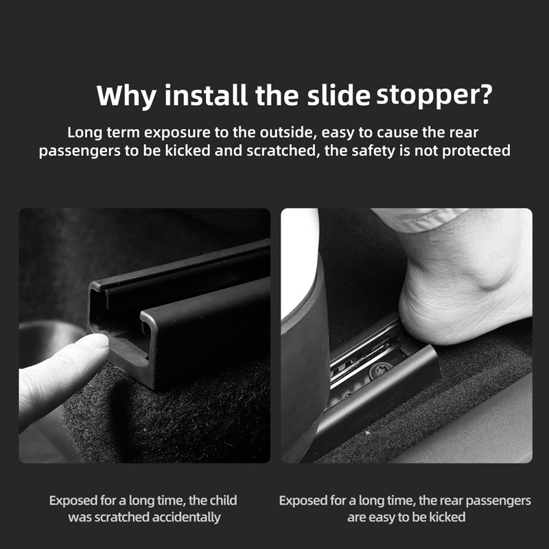 For Tesla Model 3 Model Y 2020-2022 Rear Seat Slide Rail Sof