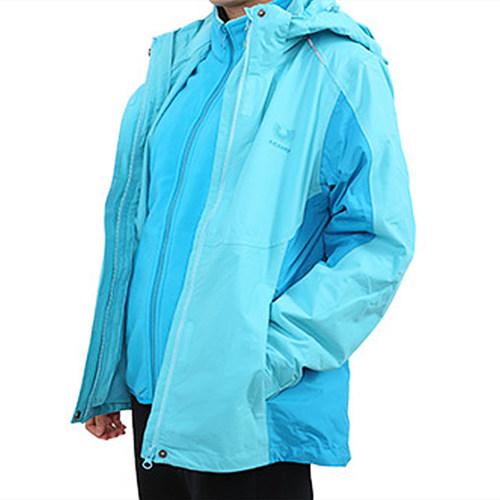 图途户外ACANU阿肯诺女款连帽开衫复合抓绒三合一冲锋衣防风保暖