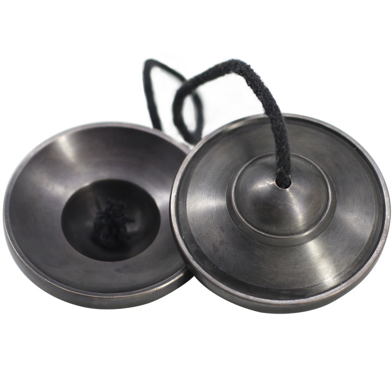 尼泊尔手工碰铃密宗法铃法会撞铃纯铜碰钟双磬治愈系冥想乐器