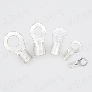 接线耳 螺丝孔2mm OT1 2冷压接线端子1平方O型圆形裸端头铜线鼻子