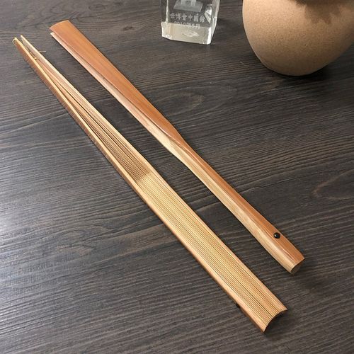 95寸18方明式立体古方工玉竹文玩摺扇老料老玉竹古方苏州纯手工扇