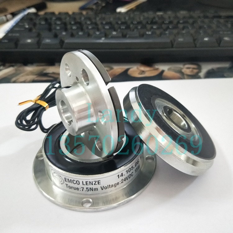 法兰式刹车离合器端盖转子14.105.06.1.3内孔孔径15m 24v 7.5Nm