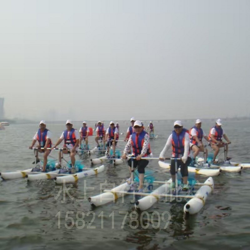 充气式水上自行车2020新款单人双人水上脚踏车公园景点旅游景区