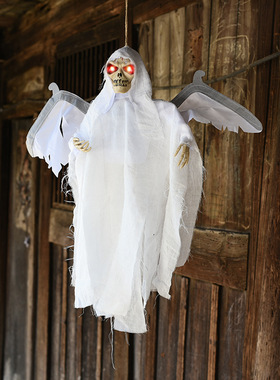 Halloween Ghost Hanging Voice Control Ghost Eyes Wings Movin