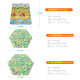 极速探险者儿童爬行垫 加厚防潮垫宝宝爬爬垫帐篷露营地垫六角野