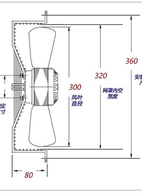外转子轴流式风机 电机 YWF.A4T-300S-5CIIA00 5DIIA00 380V