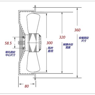 外转子轴流式风机 电机 YWF.A4T-300S-5CIIA00 5DIIA00 380V