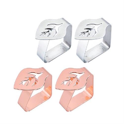 Stainless Steel Tablecloth Clips Decorative Leaf Tablecloth