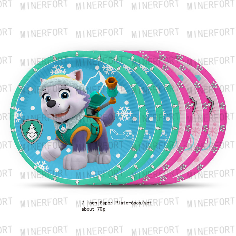 Paw Patrol Dogs Skye Everest Balloons Kid Birthday Party