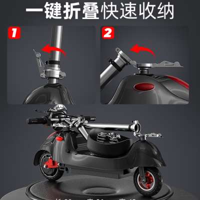 折叠电动滑板车成年代步超轻上班便携小型迷你男小巧站立女士轻便
